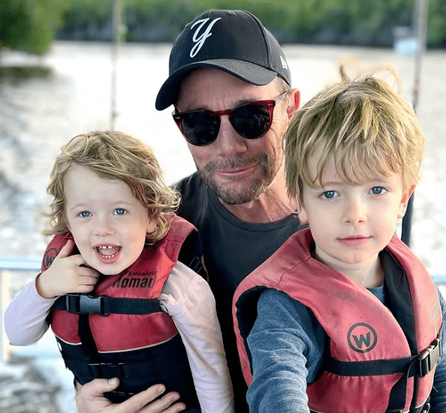 Michael Willesee Jr. with his Kids