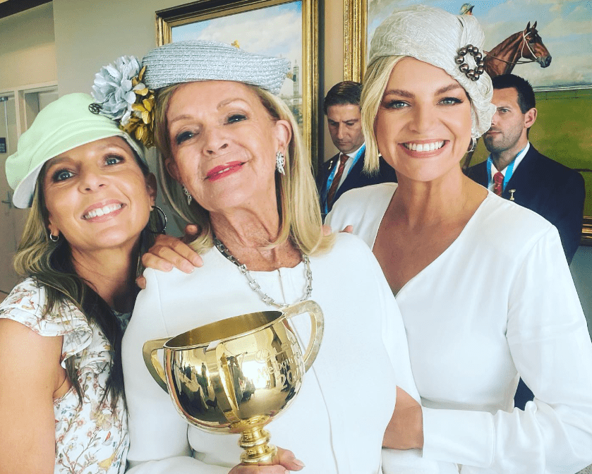 Rebecca Maddern with her Mother and other relative