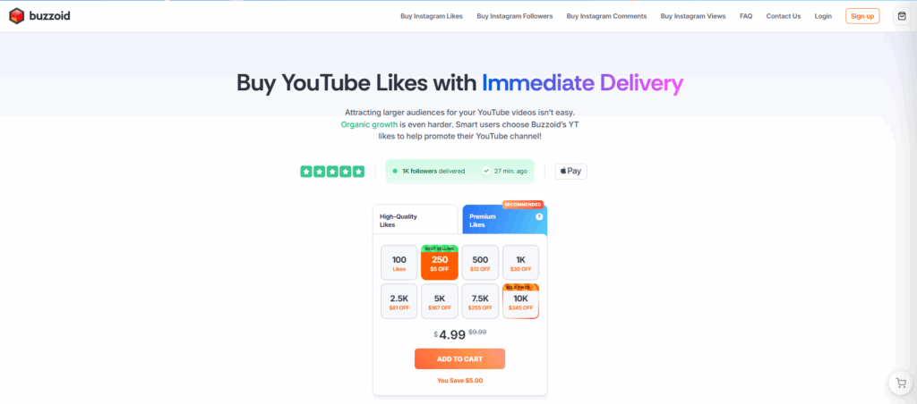 buzzoid - YouTube Like Bots