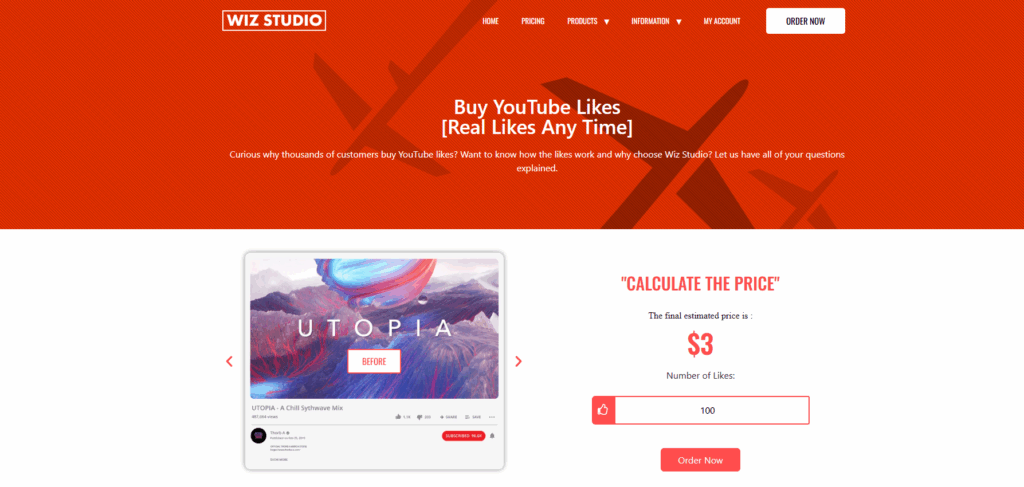 wiz.studio - YouTube Like Bots