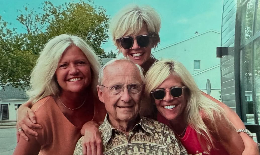 Heather Hiscox With Sister and Father