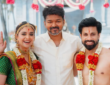 Keerthy Suresh with Husband "Antony Thattil" and Vijay
