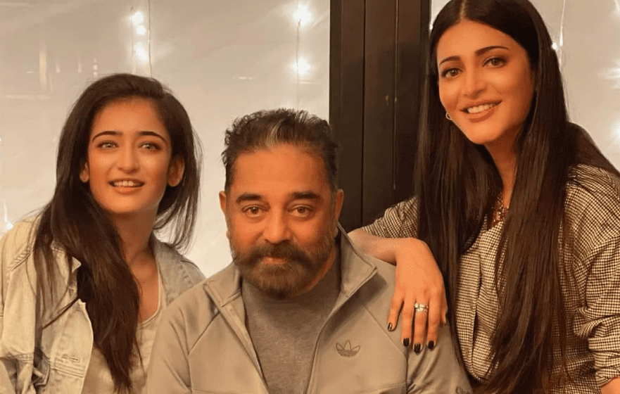 Shruti Haasan with Sister and Father