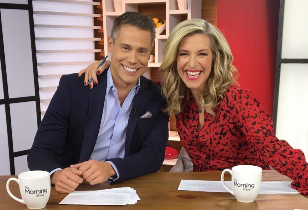 Antony Robart with Co-anchor Carlo