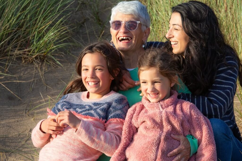 Daniele Hamamdjian with Children and Mother