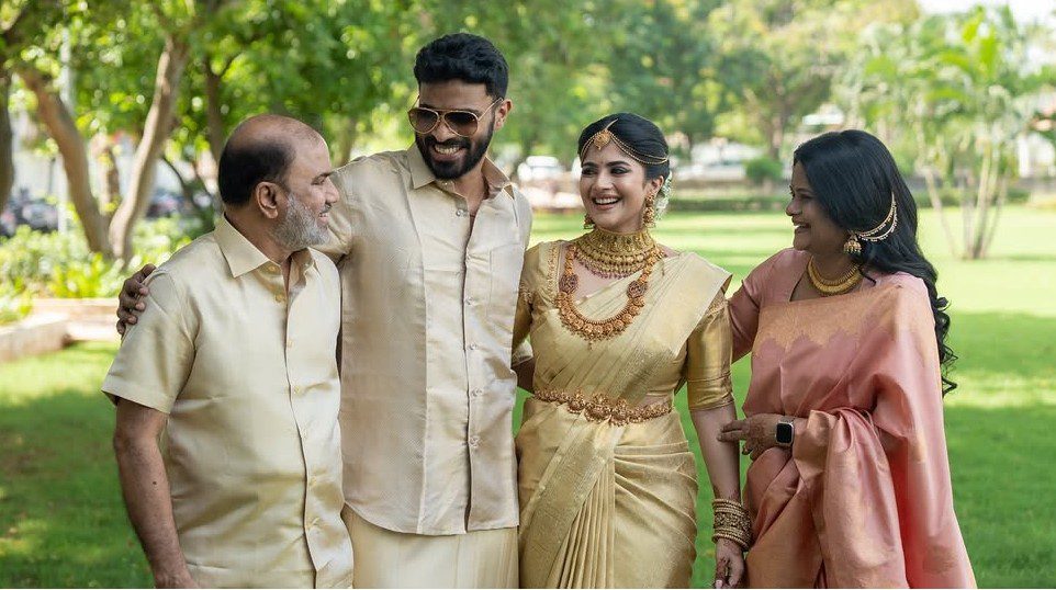 Megha Akash Parents and Husband