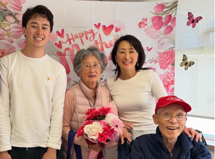 Mi-Jung Lee with Parents and Son