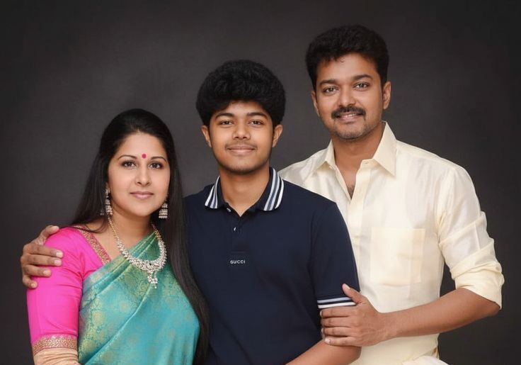 Vijay Wife anf Son