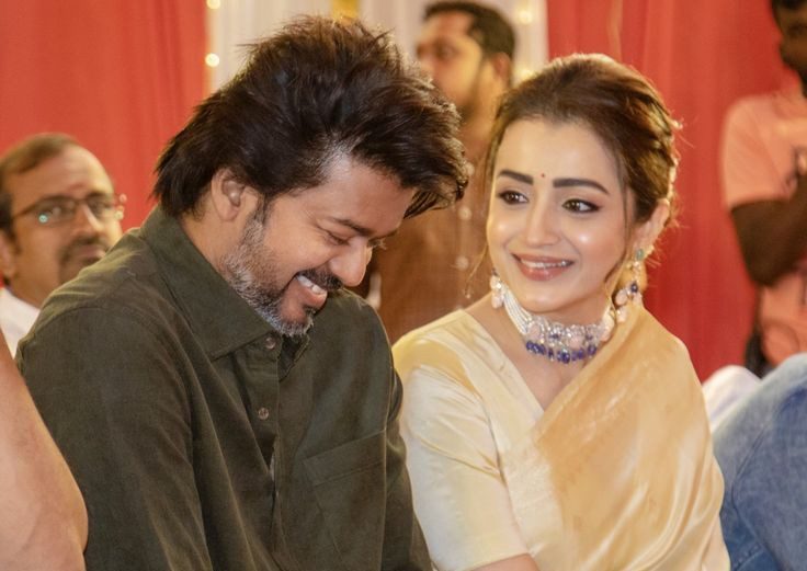 Vijay with Trisha