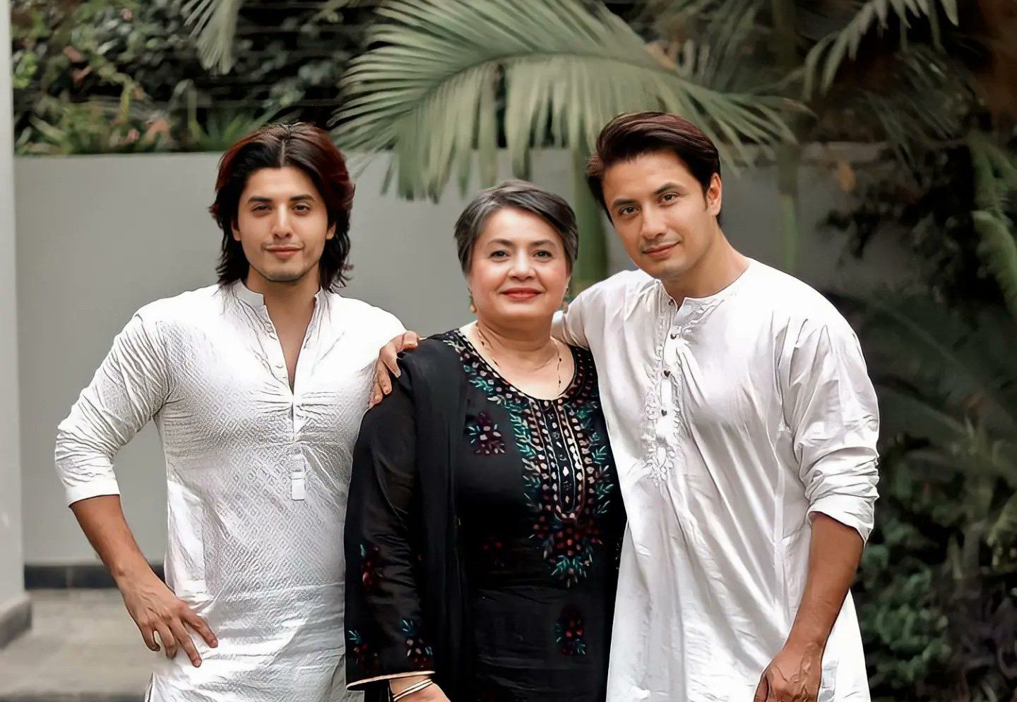 Ali Zafar Mother and Brother