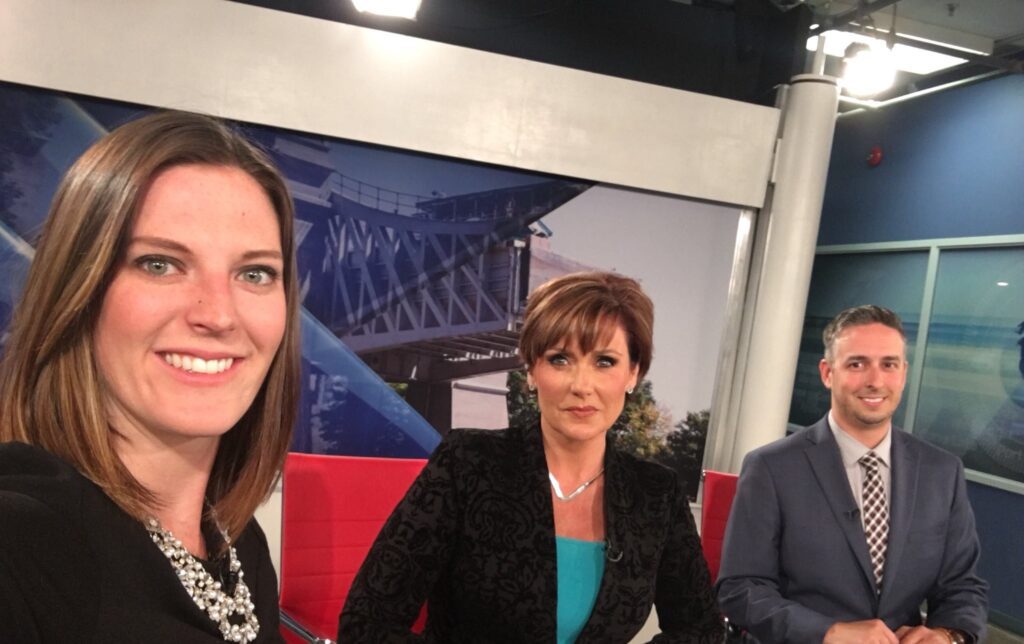 Caley Bedore with Co-host