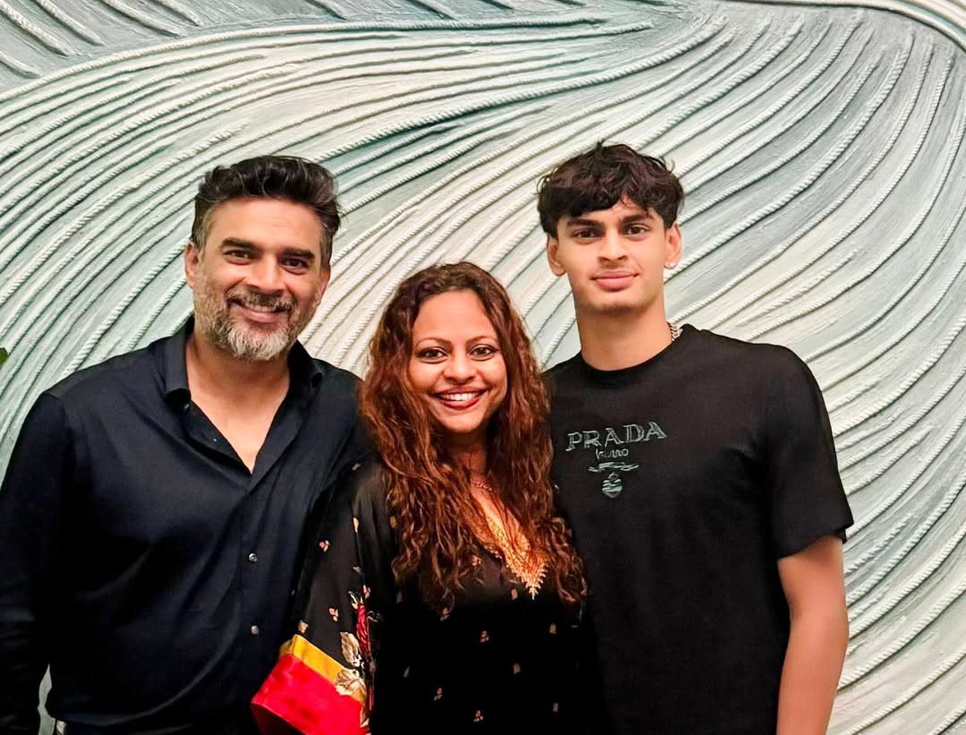 R. Madhavan Wife and Son