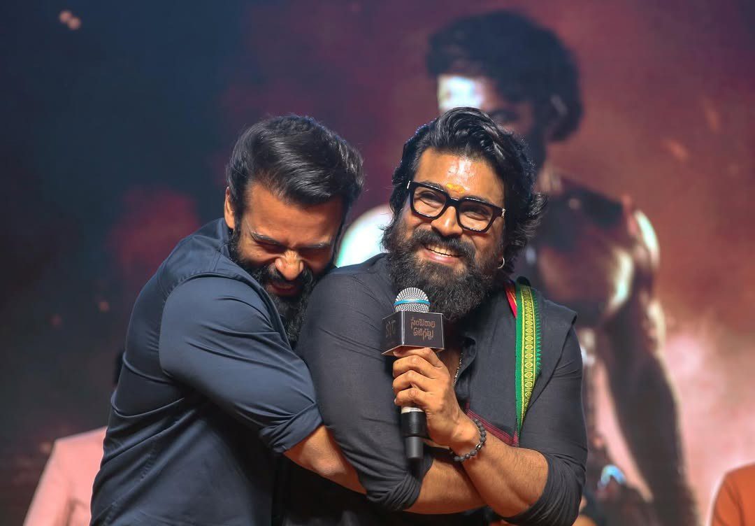 Sai Dharam with Ram Charan