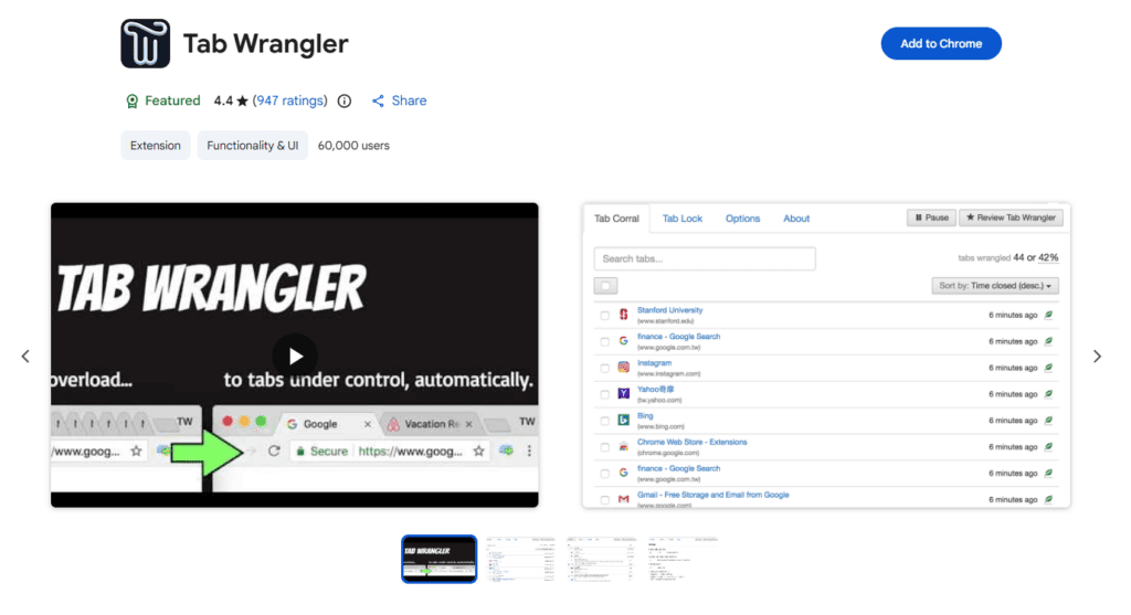 Tab Wrangler