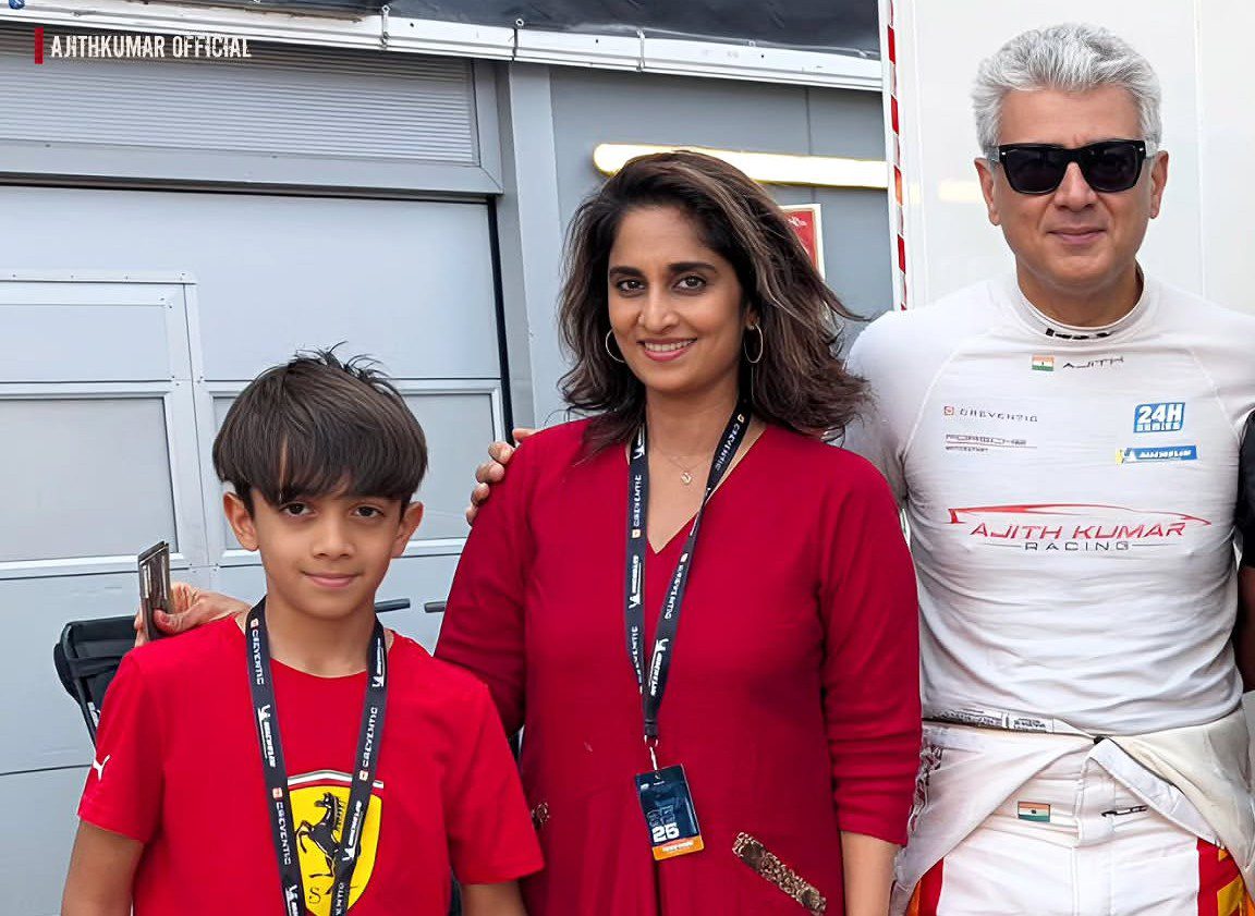 Ajith Kumar Subramaniam with Wife and Son