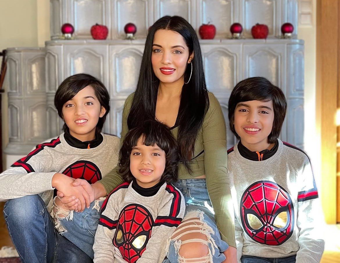 Celina Jaitly Children
