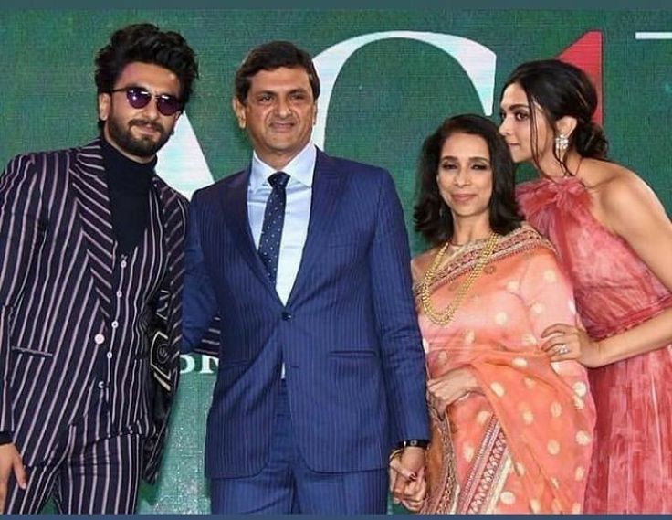 Deepika Padukone with Husband and Parents