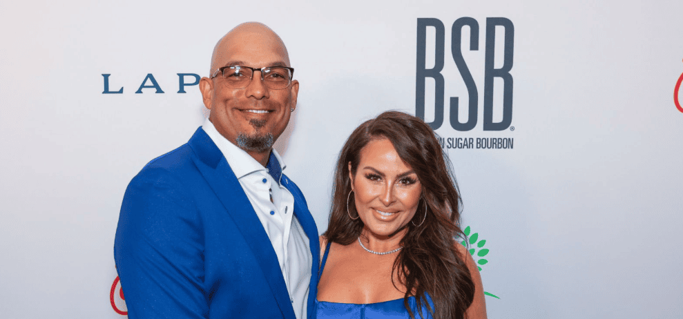 David Justice with Rebecca Villalobos
